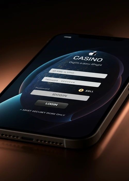 Secure login interface for Red Stag Casino, displaying fields for username and password entry and a vibrant casino background.
